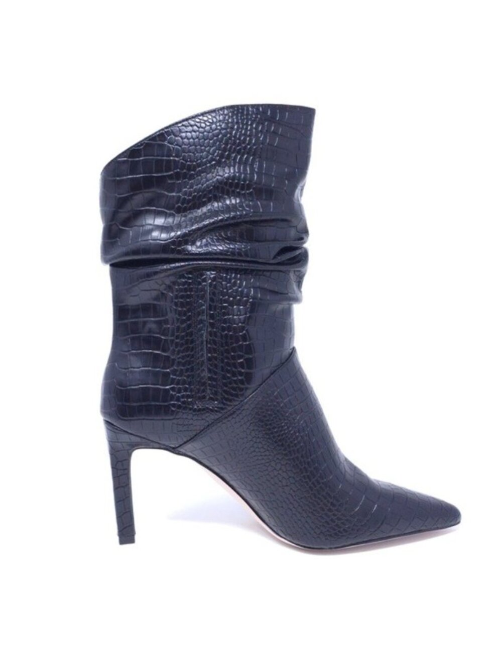 New Jessica Simpson Elisti Black Leather High Heel Bootie Size 9M - Picture 6 of 11